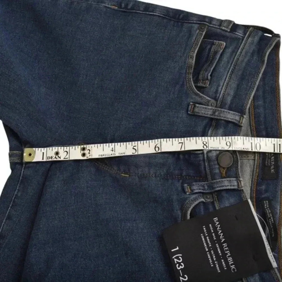 NWT Banana Republic High-Rise Skinny Jeans Womens Size 1 (23-25) Blue Denim - Picture 11 of 12
